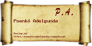 Psenkó Adelgunda névjegykártya
